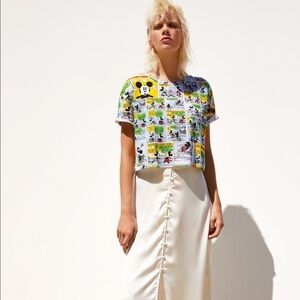 ZARA Mickey © Disney Crop Top